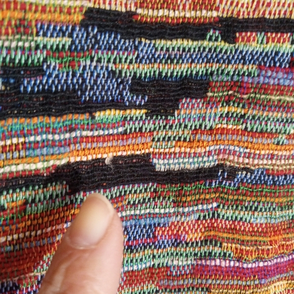 Graff by Um Company multi color handwoven button down jacket with embroidery - Picture 13 of 15